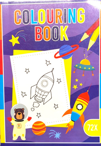 Malbuch für kinder - malbuch, weltall