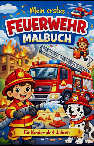Mein erstes feuerwehr - erstes, feuerwehr-malbuch