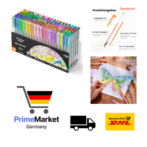 Glitzer gelstift set - glitzer,
