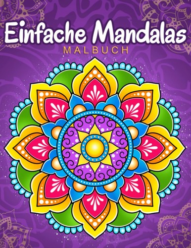 Einfache mandalas malbuch - mandalas,