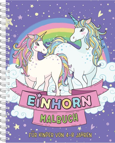 Einhorn malbuch für kinder - kinder, ab