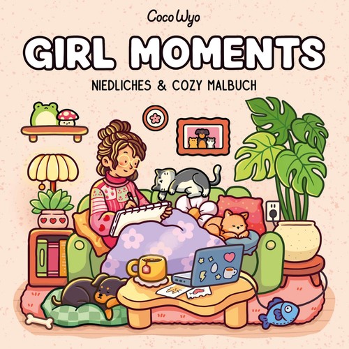 Girl moments malbuch für - moments,