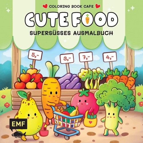 Cozy coloring cute food - coloring, –