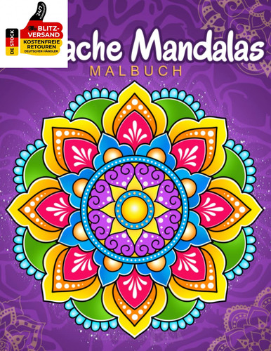 Einfache mandalas malbuch mit - einfache,