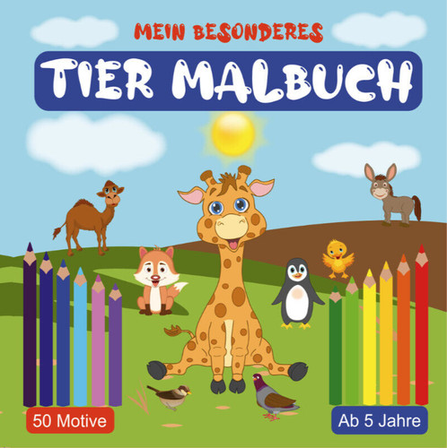 Tiere malbuch 50 - j.,