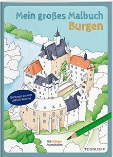 Mein großes malbuch burgen - malbuch.,