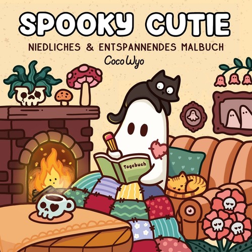 Spooky cutie malbuch für - malbuch,